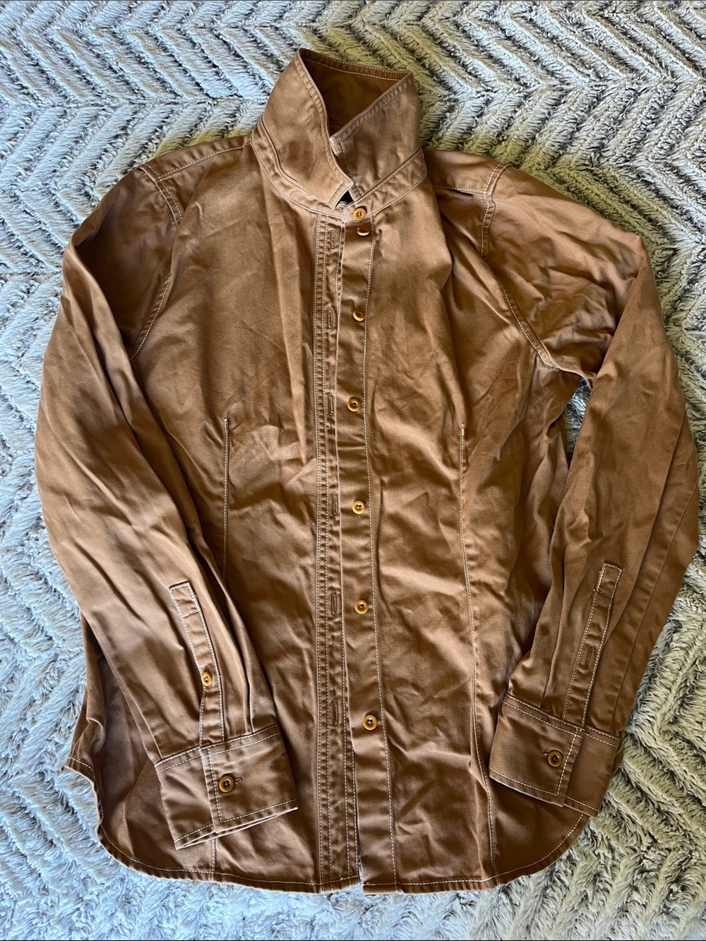 Women’s Madewell  Brown Button-Front Casual Shirt - Sz 6